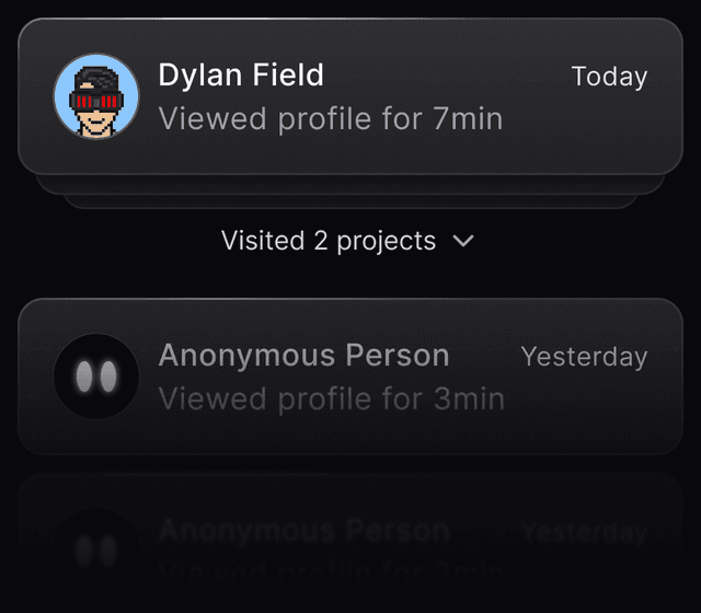 Track views interface